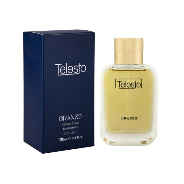 عطر مردانه برانزو مدل TELESTO رایحه شنل بلو حجم 100 میلی لیتر